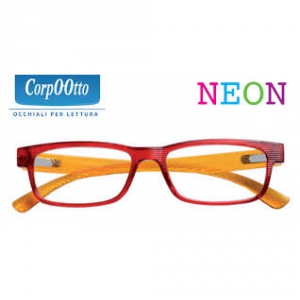 Industrie ottiche italiane srl +2,50 diottrie corpootto occhiale da lettura  modello neon rosso/giallo +2,5 diottrie | Farmacquista