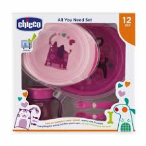 CHICCO SET PAPPA 12 MESI+ ROSA