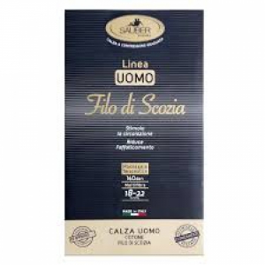 CALZA SAUBER UOMO FILO DI SCOZIA 140 BLU GRANDE PROMO 1 PAIO