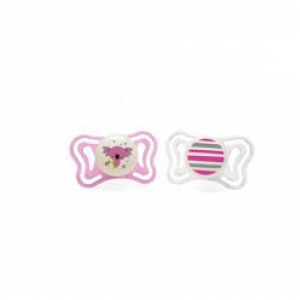 CHICCO SUCCHIETTO LIGHT GIRL SILICONE 6-16 MESI 2 PEZZI