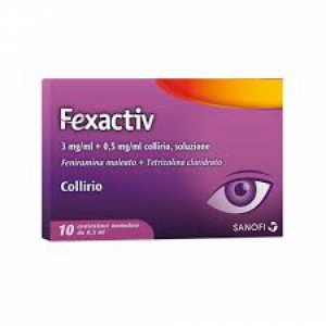 FEXACTIV 3 MG/ML + 0,5 MG/ML COLLIRIO, SOLUZIONE 10 CONTENITORI MONODOSE LDPE DA 0,5 ML