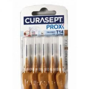 CURASEPT PROXI T14 CONE OCRA/DARK GOLD 5 PEZZI