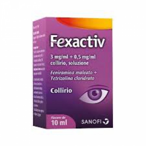 FEXACTIV 3 MG/ML + 0,5 MG/ML COLLIRIO, SOLUZIONE 1 FLACONE LDPE DA 10 ML