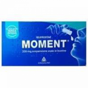 MOMENT 200 MG SOSPENSIONE ORALE IN BUSTINE 8 BUSTINE PET/AL/PE DA 5 ML