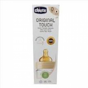 CHICCO BIBERON ORIGINAL 240ML VETRO 1 FORO 1 FORO UNISEX CON TETTARELLA IN CAUCCIU'