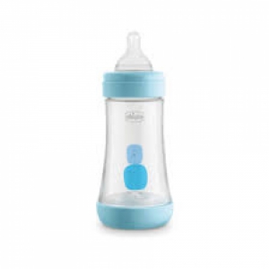 CHICCO BIBERON PERFECT 5 BOY 240 ML IN SILICONE 2 FORI