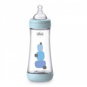 CHICCO BIBERON PERFECT 5 BOY 300 ML IN SILICONE 3 FORI