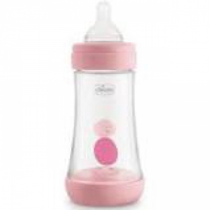 Chicco (artsana spa) biberon chicco biberon perfect 5 girl 240 ml in  silicone 2 fori