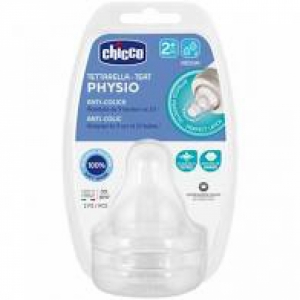 CHICCO TETTARELLA PERFECT 5 2M IN SILICONE 2 FORI 2 PEZZI