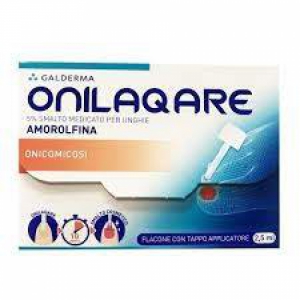 ONILAQARE 5% SMALTO MEDICATO PER UNGHIE 1 FLACONE DA 2,5 ML CON TAPPO APPLICATORE