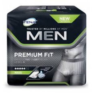 MUTANDINA ASSORBENTE MASCHILE TENA MEN PREMIUM FIT LIVELLO 4 S/M 10 PEZZI