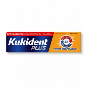 KUKIDENT PLUS DOPPIA AZIONE TENUTA INSUPERABILE CREMA ADESIVA DENTIERE 65 G