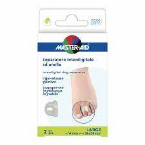 SEPARATORE DITA MASTER-AID FOOTCARE CON ANELLO LARGE 2 PEZZI C18