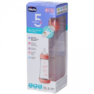CHICCO BIBERON P5 300ML FAST SILICONE GIRL