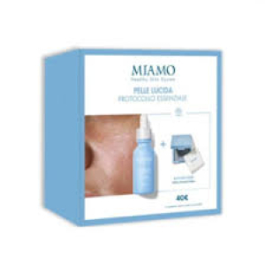 MIAMO COFANETTO 2025 PROTOCOLLO PELLE LUCIDA 1 OIL FREE GEL 30 ML + 1 BLOTTING PAPER