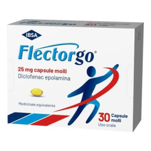 FLECTORGO 25 MG CAPSULE MOLLI 30 CAPSULE IN BLISTER PVC/PE/PVDC/AL