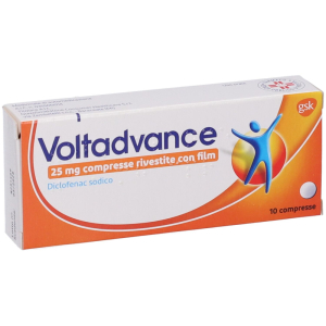 VOLTADVANCE 25 MG COMPRESSE RIVESTITE CON FILM 10 CPR IN BLISTER OPA/AL/PVC/AL