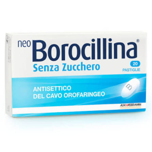 NEOBOROCILLINA 1,2 MG + 20 MG PASTIGLIE SENZA ZUCCHERO 20 PASTIGLIE IN BLISTER PVC-PE-PVDC/AL