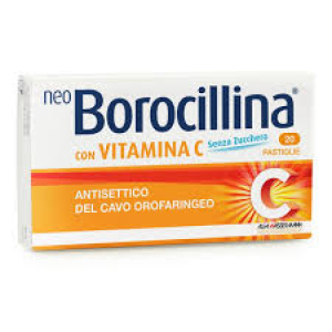 NEOBOROCILLINA C 1,2 MG + 70 MG PASTIGLIE CON VITAMINA C SENZA ZUCCHERO 20 PASTIGLIE